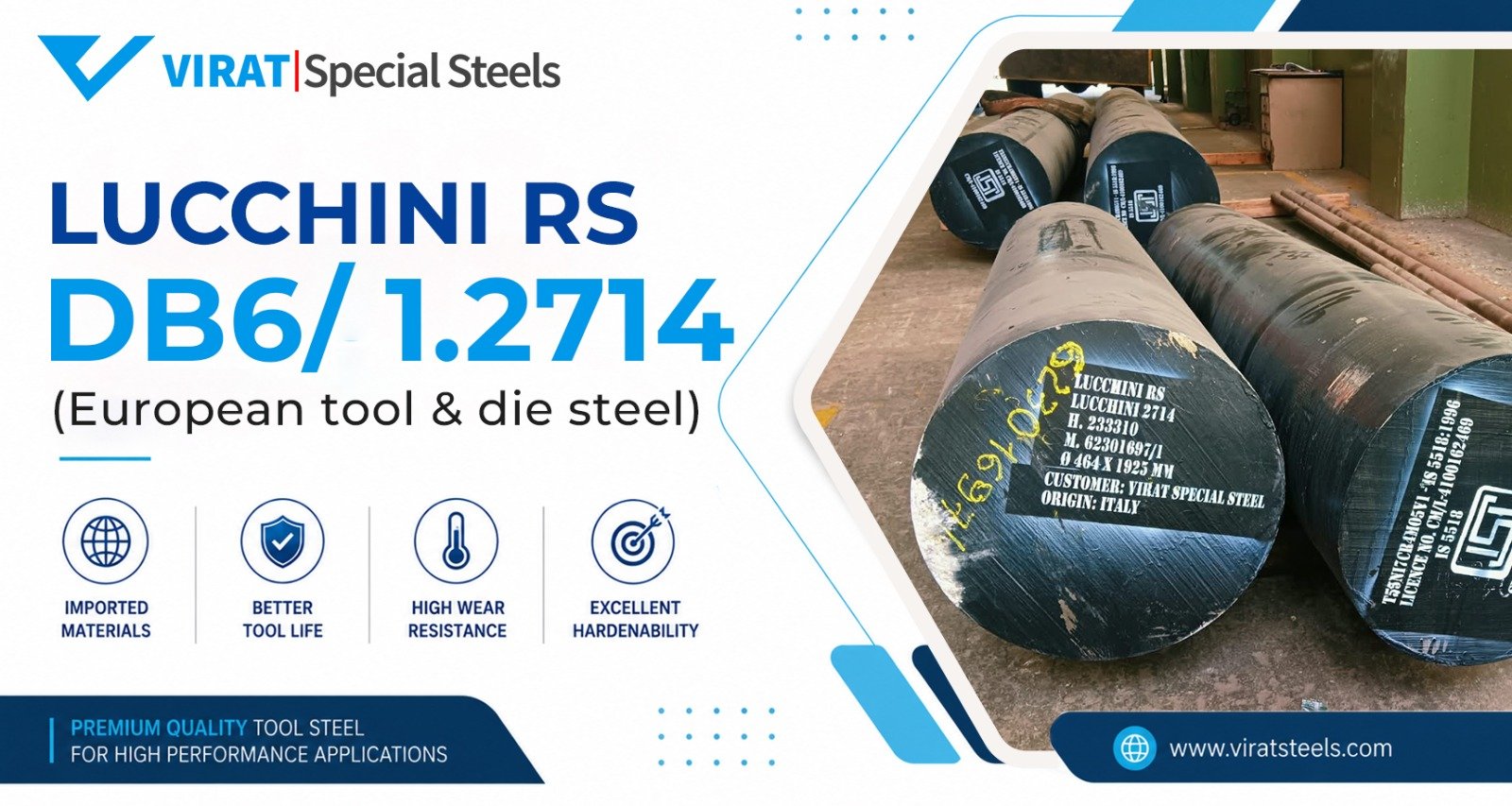 Lucchini DB6 Tool Steel